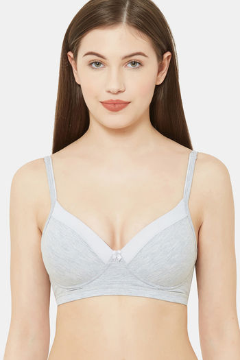 Buy Juliet Padded Non Wired Full Coverage T-Shirt Bra - Grey