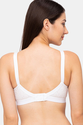 Buy Juliet Double Layered Non Wired Full Coverage Post Surgical Bra - White  at Rs.399 online