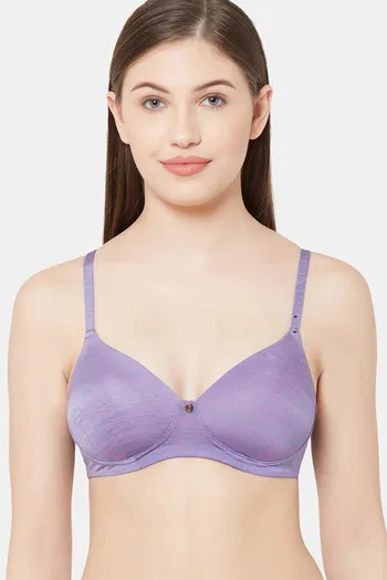 Buy Juliet Padded Non Wired Full Coverage T-Shirt Bra - Pink Melange at  Rs.895 online