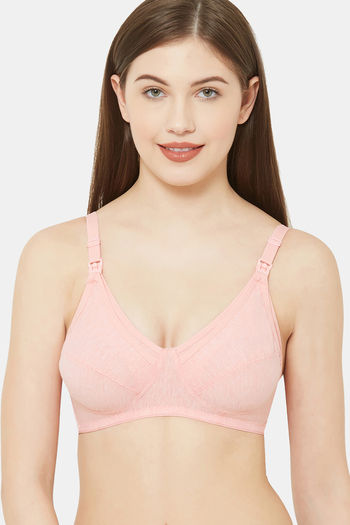 Buy Juliet Double Layered Non Wired Full Coverage Maternity Bra - Peach at  Rs.459 online