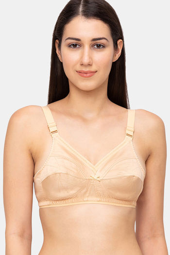 Buy Juliet Double Layered Non Wired Full Coverage T-Shirt Bra - Skin