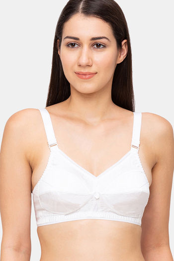 Buy Juliet Double Layered Non Wired Full Coverage T-Shirt Bra - White at  Rs.399 online