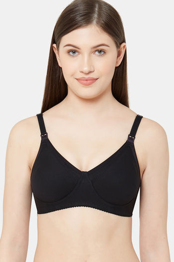 Buy Juliet Double Layered Non Wired Full Coverage Maternity Bra - Black