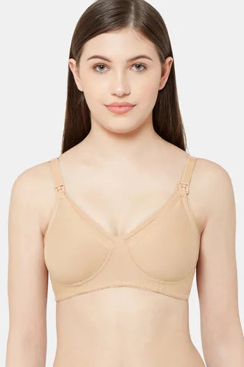 Buy Juliet Double Layered Non Wired Full Coverage Maternity Bra - Skin