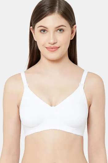Buy Juliet Double Layered Non Wired Full Coverage Maternity Bra - White