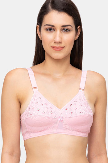 Buy Juliet Double Layered Non Wired Full Coverage T-Shirt Bra - Pink
