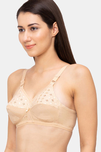 Juliet Double Layered Non Wired Full Coverage T-Shirt Bra - Skin