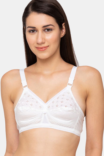 Buy Juliet Double Layered Non Wired Full Coverage T-Shirt Bra - White at  Rs.379 online