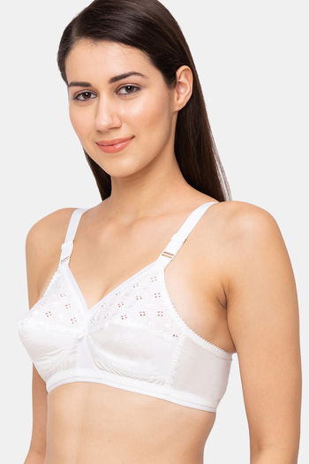 Buy Juliet Double Layered Non Wired Full Coverage T-Shirt Bra - White at  Rs.379 online