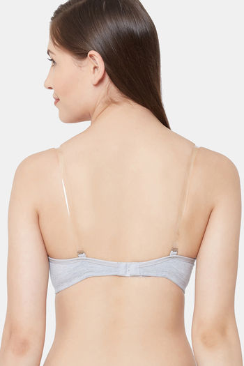Buy Juliet Lightly Lined Non Wired Full Coverage T-Shirt Bra - Grey Melange  at Rs.449 online