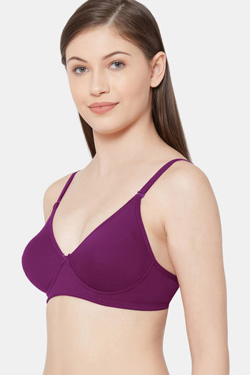 Juliet Lightly Lined Non Wired Full Coverage T-Shirt Bra - Wine