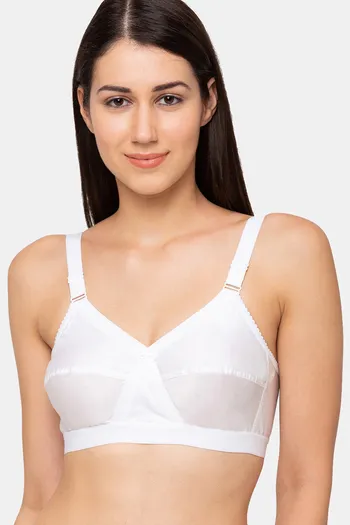 Buy Juliet Single Layered Non Wired Full Coverage T-Shirt Bra - White