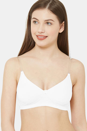 Buy Naidu Hall Women's Polyester Non-Padded, Non-Wired, Moderate Coverage, Molded, with Thin Strap Regular Bra, 3 Piece