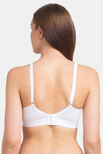 Juliet Double Layered Non Wired Full Coverage T-Shirt Bra - White