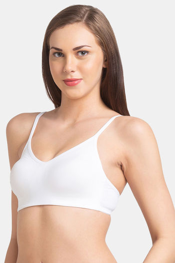 Buy InnerSense Bamboo Cotton Padded Non-Wired Full Coverage T-Shirt Bra -  Baby Pink at Rs.776 online