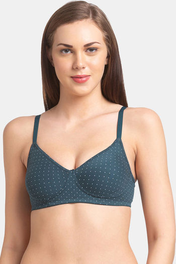 Buy Juliet Padded Non Wired Full Coverage T-Shirt Bra - Blue
