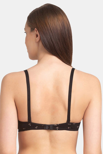 Juliet Lightly Padded Bra with Lace Panel