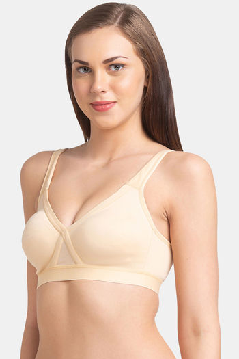 Juliet Double Layered Non-Wired Full Coverage Minimiser Bra - Skin