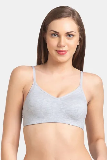 Buy Juliet Double Layered Non-Wired Full Coverage Minimiser Bra - Grey at  Rs.399 online