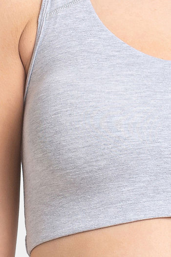 ProFit Grey seamless razor back sport bra size small