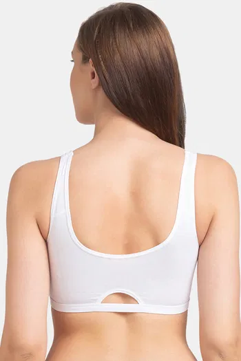 Buy Juliet Low Impact Seamless Easy Movement Sports Bra - White at Rs.349  online