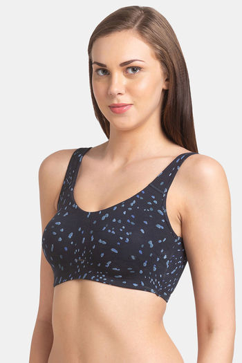 Buy Juliet Low Impact Seamless Easy Movement Sports Bra - Navy Blue at Rs.479  online