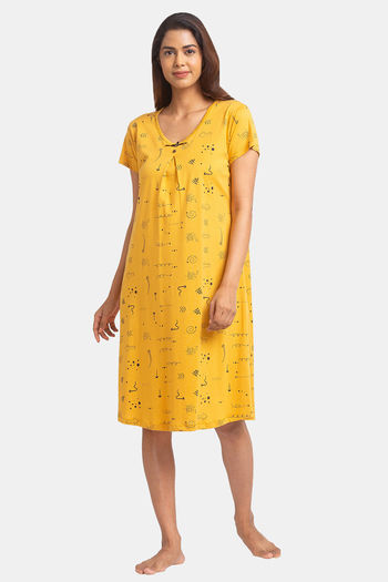 Buy Abloone Women Light Green Cotton Printed Nightdress (M) Online at Best  Prices in India - JioMart.