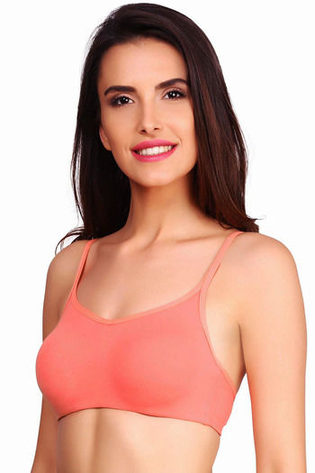 Buy Jockey Seamless Non-Wired Non Padded Trendy Bra- Peach at Rs.399 online