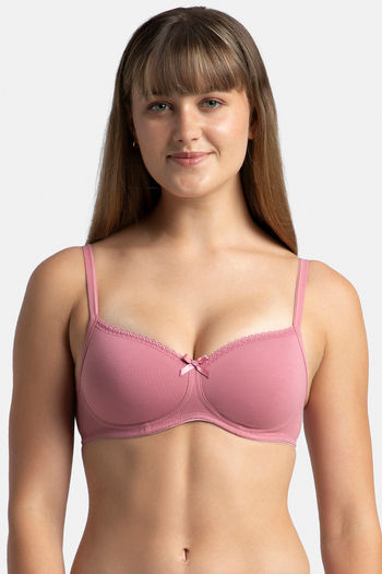 Jockey Women's Under-Wired Padded Cotton Elastane Stretch Medium Coverage  Multiway Styling Bra – Online Shopping site in India