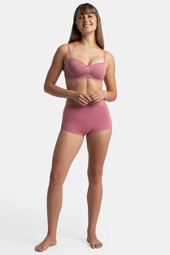 Buy Jockey Non-Wired Padded T-Shirt Bra - Heather Rose at Rs.799 online