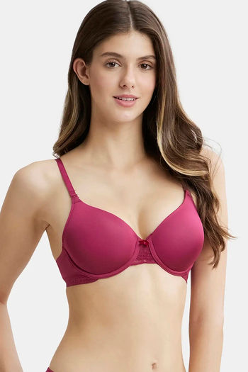 Jockey Women's Padded Cotton Elastane Stretch Full Coverage Multiway  Styling T-Shirt Bra – Online Shopping site in India