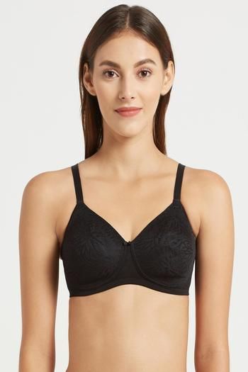 Buy Jockey Padded Regular Wired 3/4Th Coverage T-Shirt Bra - Black