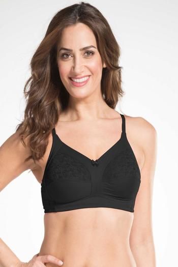 Buy Jockey Padded Non-Wired 3/4Th Coverage T-Shirt Bra - Black at Rs.929  online