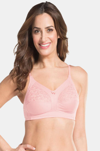 Buy Jockey Single Layered Non-Wired 3/4Th Coverage Super Support Bra - Candy  Pink at Rs.899 online