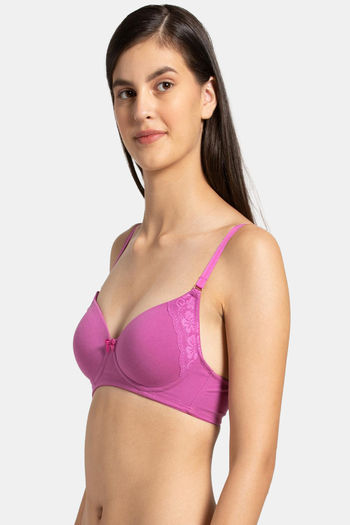Buy Jockey Padded Non-Wired 3/4Th Coverage T-Shirt Bra - Lavender Scent at  Rs.929 online