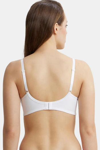 Buy Trylo Double Layered Non-Wired Full Coverage Super Support Bra - White  at Rs.415 online