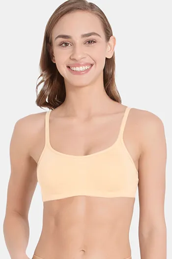 Jockey Women's Wired Padded Super Combed Cotton Plunge Neck Pushup Bra –  Online Shopping site in India