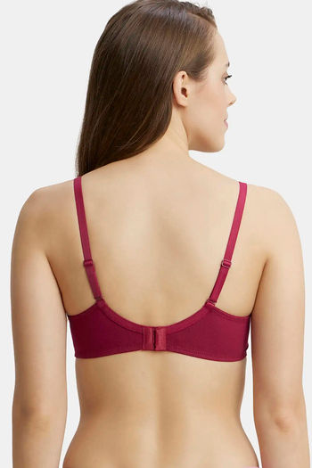 Buy Jockey FE23 Wirefree Padded Medium Coverage Multiway T-Shirt Bra - Beet  Red at Rs.849 online