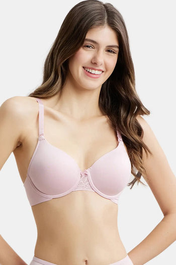 Buy Jockey 1817 Under-Wired Padded Full Coverage T-Shirt Bra - Fragrant  Lily at Rs.1299 online