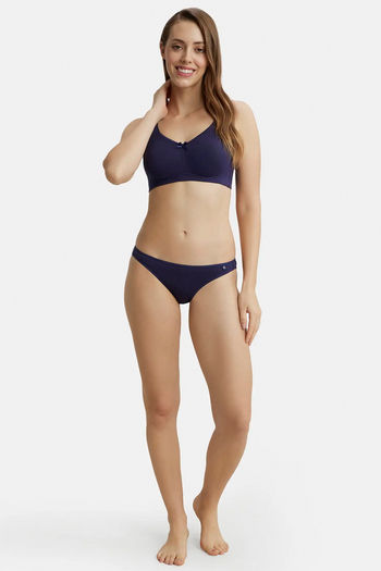 Buy Jockey FE41 Wirefree Non Padded Full Coverage Everyday Bra - Classic  Navy at Rs.729 online