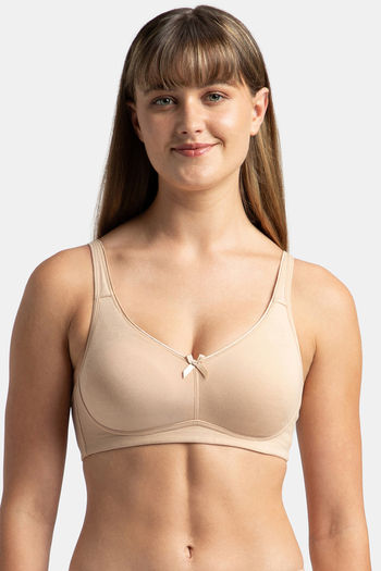 Buy online Beige Cotton Tshirt Bra from lingerie for Women by Zivame for  ₹449 at 0% off | 2024 Limeroad.com