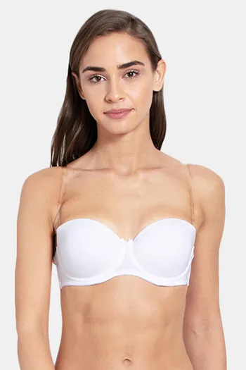 Buy Jockey FE52 Under-Wired Padded Full Coverage Strapless Bra with  Ultra-Grip at Rs.1199 online