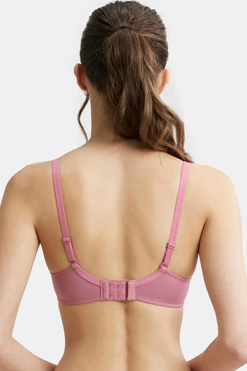 Buy Jockey Padded Wired Medium Coverage T-Shirt Bra - Heather Rose at  Rs.949 online