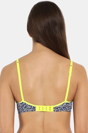 Jockey Imperial Blue And Neon Yellow Moulded Cami Bra at Rs 399