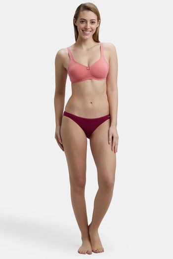Buy Jockey Double Layered Wirefree Shaper Bra- Coral at Rs.649 online