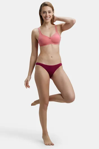 Buy Jockey Double Layered Wirefree Shaper Bra- Coral at Rs.649
