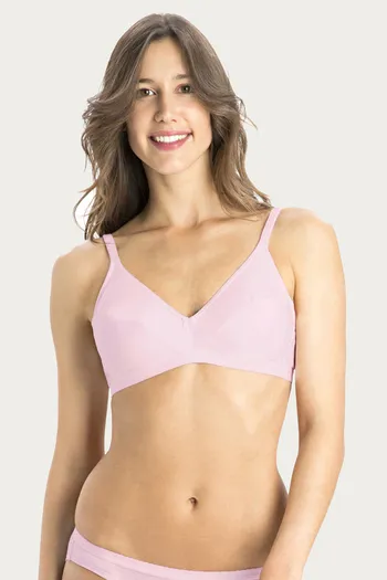 Buy Jockey Double Layered Everyday Wirefree Bra- Pink at Rs.429 online