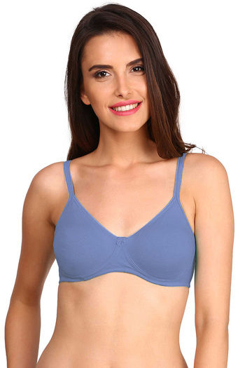 Buy Jockey Double Layered Wirefree Shaper Bra - Blue at Rs.579