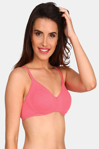 Buy Jockey Double Layered Non Wired Bra - Peach at Rs.629 online