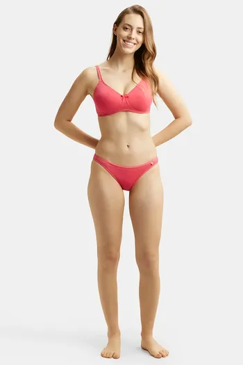 Buy Jockey Double Layered Wirefree Shaper Bra - Ruby Red at Rs.579
